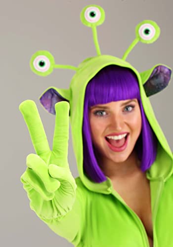 Women's Cozy Alien Costume Small Green #TOP6
