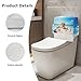Maiyoinou Vertical Bathroom Storage Toilet Cover with Storage Bag No Tools Needed for Easy Installation Toilet Tank Cover Home Bathroom Decoration, Starfish Sunglasses