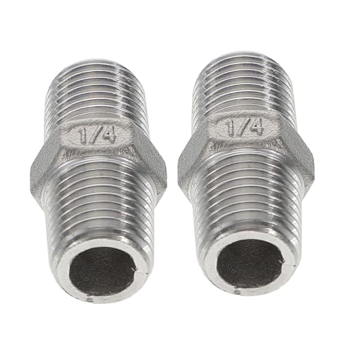 LIOOBO 2 Pezzi Connettore per Tubo da Giardino in Acciaio 304 Raccordo Rapido per Acqua Adattatore per Tubo da Giardino Antideflagrante e Resistente all Usura