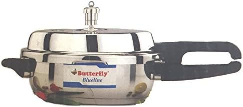 Butterfly Blue Line Junior Pan Stainless Steel Pressure Cooker, 3.5-Liter