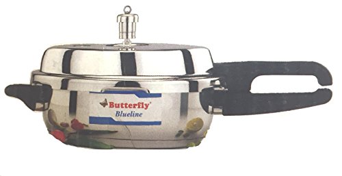 Butterfly Blue Line Junior Pan Stainless Steel Pressure Cooker, 3.5-Liter #TOP3