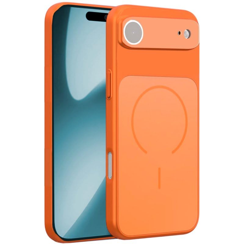 Funda iPhone Air Cool magnética naranja ideal para viajes y diario