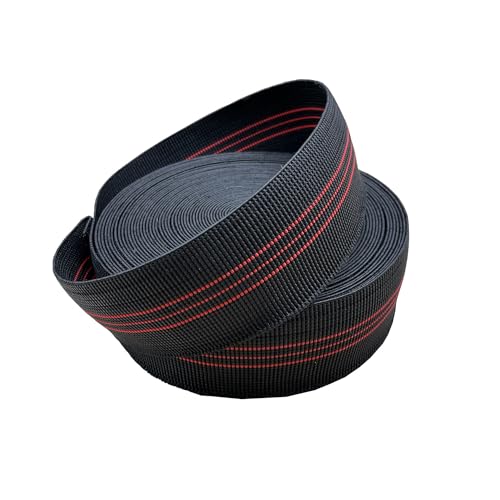 YLM1991 Upholstery Sofa Elastic Webbing Stretch Latex Band Elasbelt Chair Couch Material Replacement Stretchy Spring Alternative for Sagging Cushions(2inch,40ft)