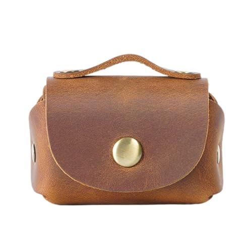 GALPADA Porte-clés de Voiture en Cuir Véritable Marron, Style Rétro