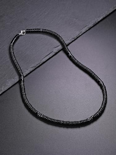 Top Plaza Healing Crystal Tigers Eye Stone Necklace for Men Natural Gemstone Beaded Necklaces Handmade Stress Relief Balance Protection Amulet Necklace Jewelry Gifts2