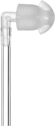 Miniatura 3 de Paquete de 50 almohadillas de repuesto para radio, tubo acústico y tubo de bobina, auriculares de silicona blanca para Motorola Baofeng Kenwood