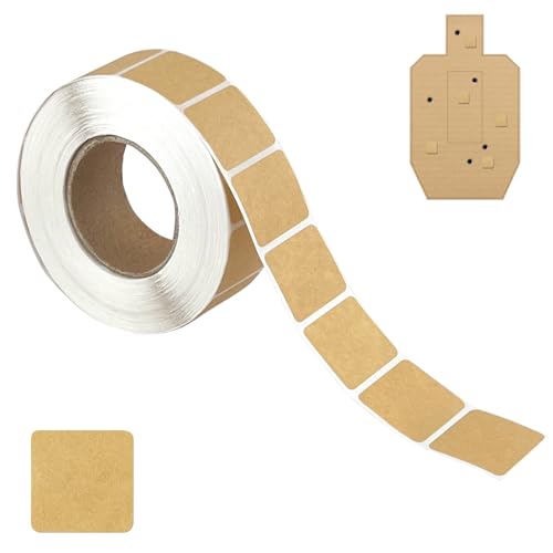 Guyuyii Target Pasters – 1/2/3/4 Rolls Self-Adhesive Shooting Stickers for Cardboard, Paper, and Silhouette Sheet, Ideal for USPSA, IPSC, IDPA Training, Range Practice, and Target Repair 100
