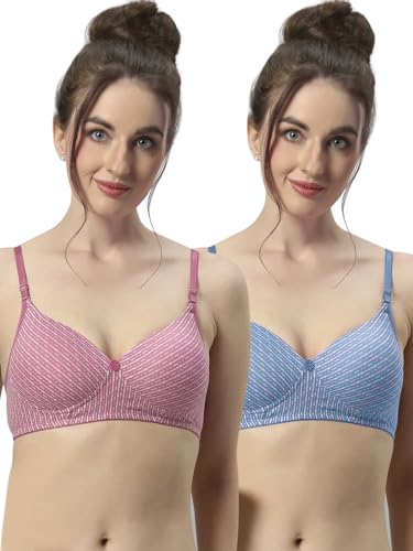 Image of Sonari Maggi Women's Lightly Padded Seamless Soft Cup Wireless Medium Coverage Comfortable T-Shirt Bras
