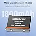 2 Pack 1800mAh Rechargeable Battery & USB Fast Battery Charger for Insta 360 X3 Battery 360 ONE x3 Camera