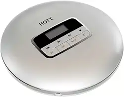 CD Player Portátil com Leitor MP3 com Fones de Ouvido, Tela LCD e Função Anti-Shock