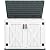 DWVO Outdoor Storage Shed, Weather-Resistant Resin, 35 Cu Ft Capacity, Horizontal Design, X-Shaped Lockable Door, Suitable for Bike, Garden Tools, Trash Cans, Light Gray