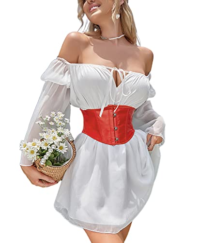 Image of Alivila.Y Fashion Womens Sexy Satin Vintage Underbust Waist Training Corset Bustier