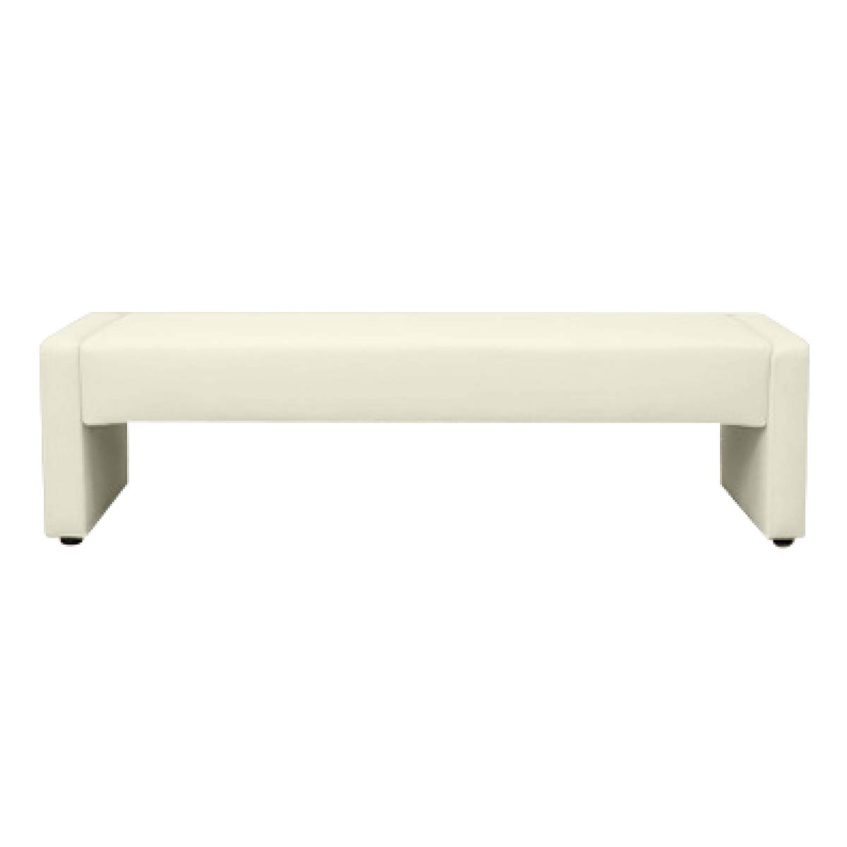 最終値下げ ロビーチェア3人掛け 背なし 幅1500mm アイボリー ロビーチェア3人掛け 背なし 幅1500mm アイボリー