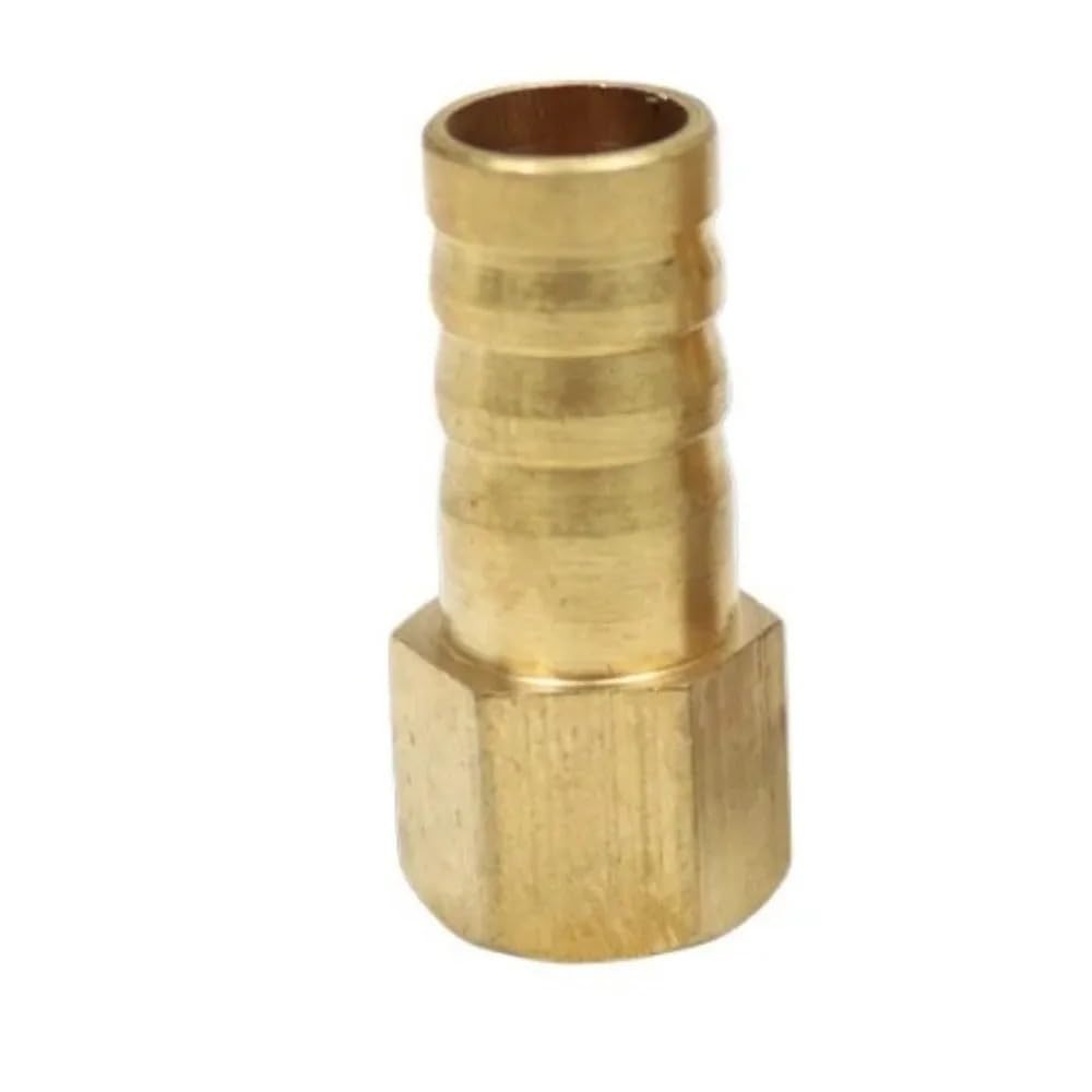 zorfar 1/8"~1" NPT Female to Hose Barb Straight Nipple, Forged Brass Pipe Connector 1PCS(3l8 Inch Barb,1/8")