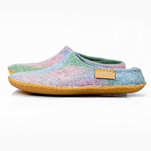 Burebure Women’S Slippers Natural Wool With Non Slip Rubber Sole thumb #6