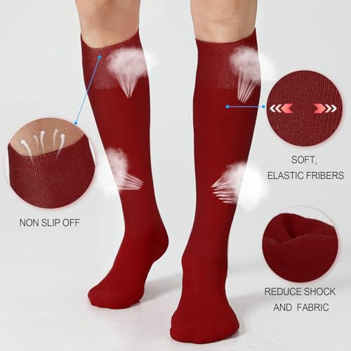 Image of XZQTIVE Baseball Softball Socks and Baseball Softball Belt Combo Set Knee-High Soccer Socks for Kids Youth Adult