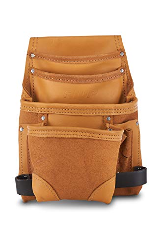 Awp Classic Leather Tool Pouch, Crafted From Premium Top-Grain Leather, Compatible With Work Belts Up To 3 Inches Wide, Tool Belt Accessory, Tan #TOP2