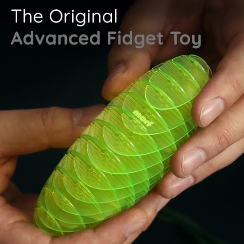 Image of morf Fidget Worm Toy - Desk Fidgets for Adults & Kids - Quiet, Interactive Sensory Toy - Green, Small