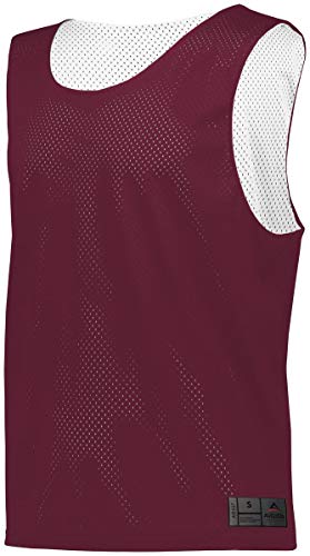 Augusta Sportswear Mesh Reversible Pinnie 2Xl Maroon/White