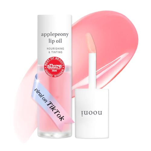 NOONI Korean Lip Oil - Applepeony - pH Color-Changing Plumping Lip Gloss