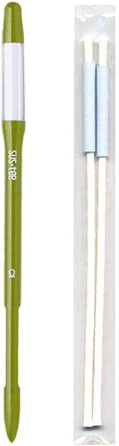Medium Refillable Insert Aqua Meter (Green) with Core Installed + 2 Additional Medium Cores - Plant Moisture Sensor For Potted Plants