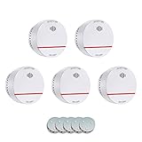 XINDUM Rauchmelder,Feuermelder 10 Jahre Batterie Testsieger mit Magnethalterung,VDs & TÜV nach EN 14604 Fotoelektrischer Rauchwarnmelder mit 85 dB, Brandmelder für Wohnräume und Kellerräume