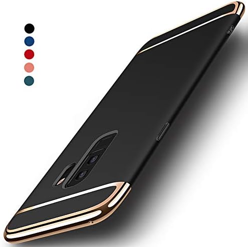 Galaxy S9 Plus Case, NAISU Galaxy S9 Plus Back Cover, Ultra Slim & Rugged Fit Shock Drop Proof Impact Resist Protective Case, 3 in 1 Hard Case for Samsung Galaxy S9 Plus- Black