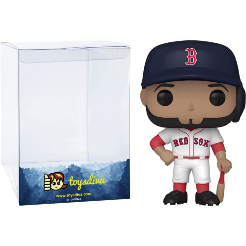 X A N D E R  B O G A E R T S  [S O X ] : P O P ! Baseball Vinyl Figurine Bundle With 1 Compatible 'Toysdiva' Graphic Protector (046-46827 - B)