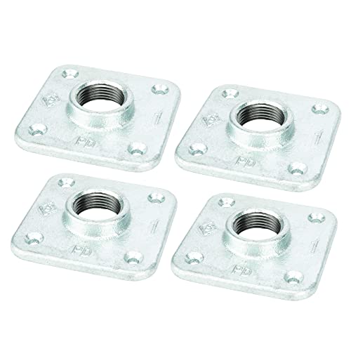 PIPE DECOR 2,5 cm verzinkter Eisenflansch (4er-Pack) Cover