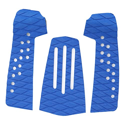 Surfing Anti?Skid Traction Tails Pad, Surfboard Traction Pad Anti?Skid Surf Deck Pad for Degreasing Plate(blue)