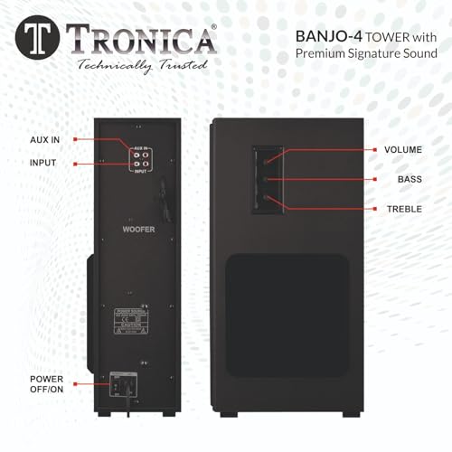 TRONICA Folk Audio Comet SubWoofer DigniFi 2.1 Bluetooth Home Theater System Speakers with Signature Sound FM/AUX/Pen Drive/Smart TV Support & Remote 4