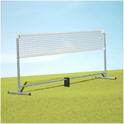 Portable Badminton Tennis Net Stand, Badminton Net Stand Portable,Freestanding Badminton Posts with Grid and Backpack,Athletic Training Equipment for Stadium Beach Lane