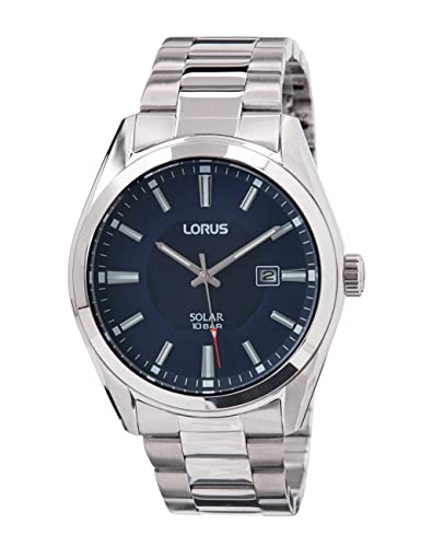 Lorus Herren-Uhr Solar Edelstahl mit Metallband RX329AX9