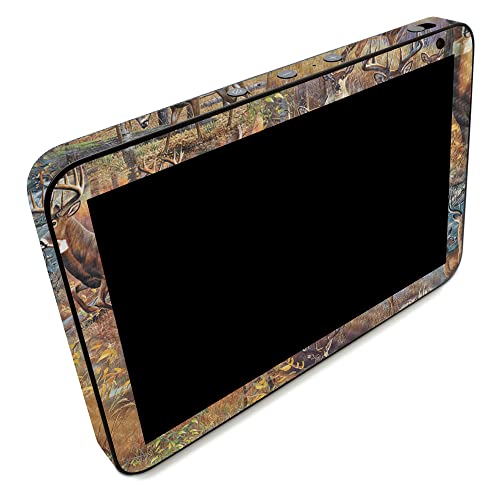 Image of MightySkins Carbon Fiber Skin Compatible with Amazon Echo Show 8 (Gen 2) - Deer Pattern | Protective, Durable Textured Carbon Fiber Finish | Easy to Apply | Made in The USA