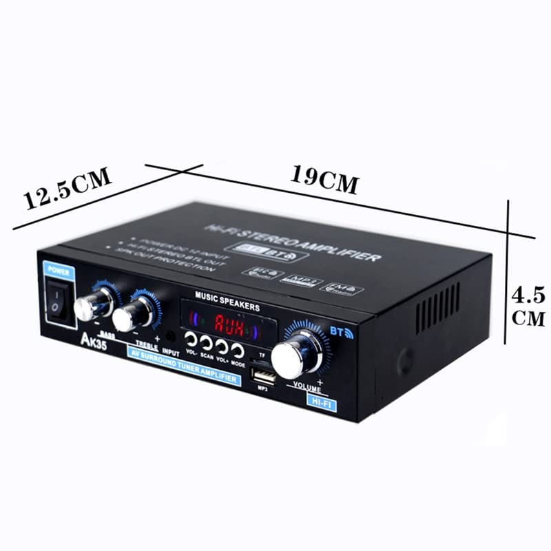 Amazon | カー アンプ パワーアンプ 40.0W + 400Wミニデジタルホーム