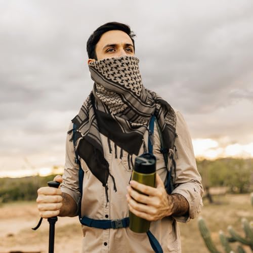 Military Shemagh Tactical Desert 100% Cotton Keffiyeh Scarf Wrap