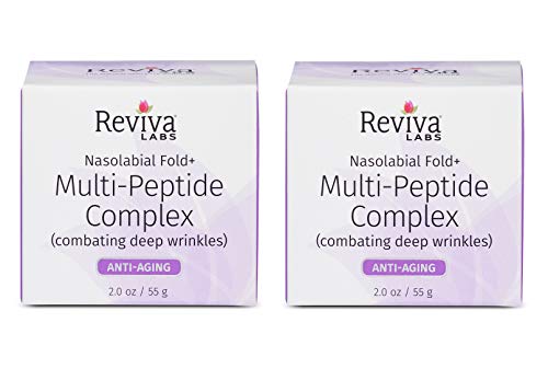 Reviva Labs Nasolabial Fold & Multi-Peptide Complex for Deep Wrinkles, 2 ounce (Pack of 2)