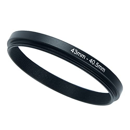Image of 43mm to 40.5mm Step-Down Ring Filter Adapter for All Brands UV ND CPL Metal Ring Step-Down Rings Adapter Filter (43mm-40.5mm)