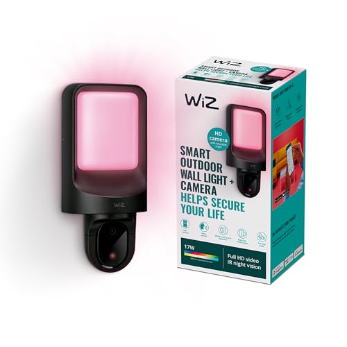 Applique d'extérieur avec caméra WiZ résout l'obscurité et sécurise votre entrée