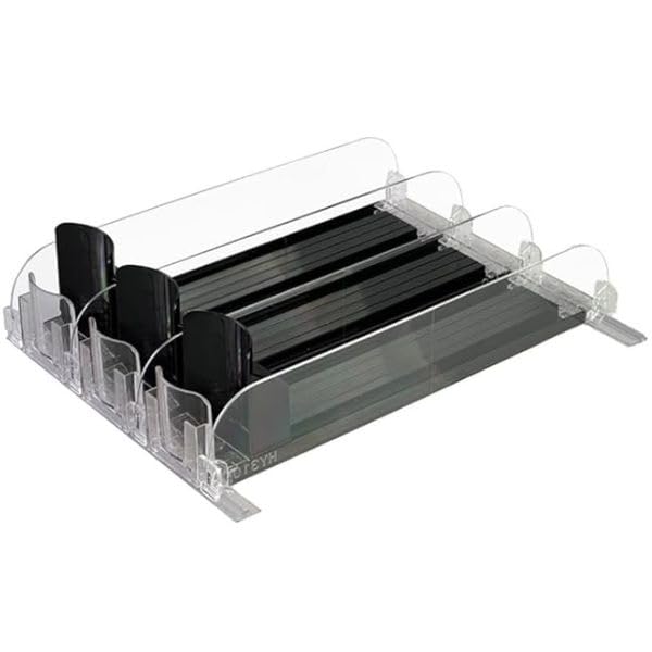 DRINZER Kühlschrank-Organizer Mit Automatik-Schiebesystem - Für Dosen & Flaschen