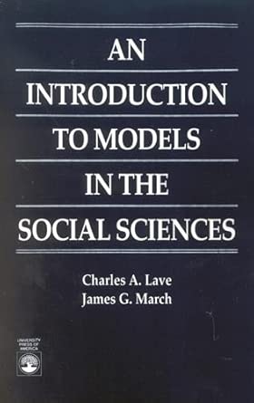 An Introduction to Models in the Social Sciences Reprint Edition book cover