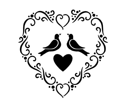 A5 pochoir Shabby Chic, Français, mobilier, tissu