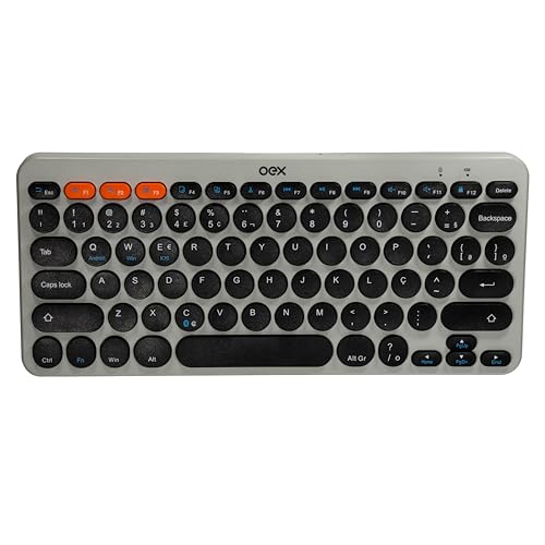 Teclado sem fio RetrĂ´ TC510 Cinza