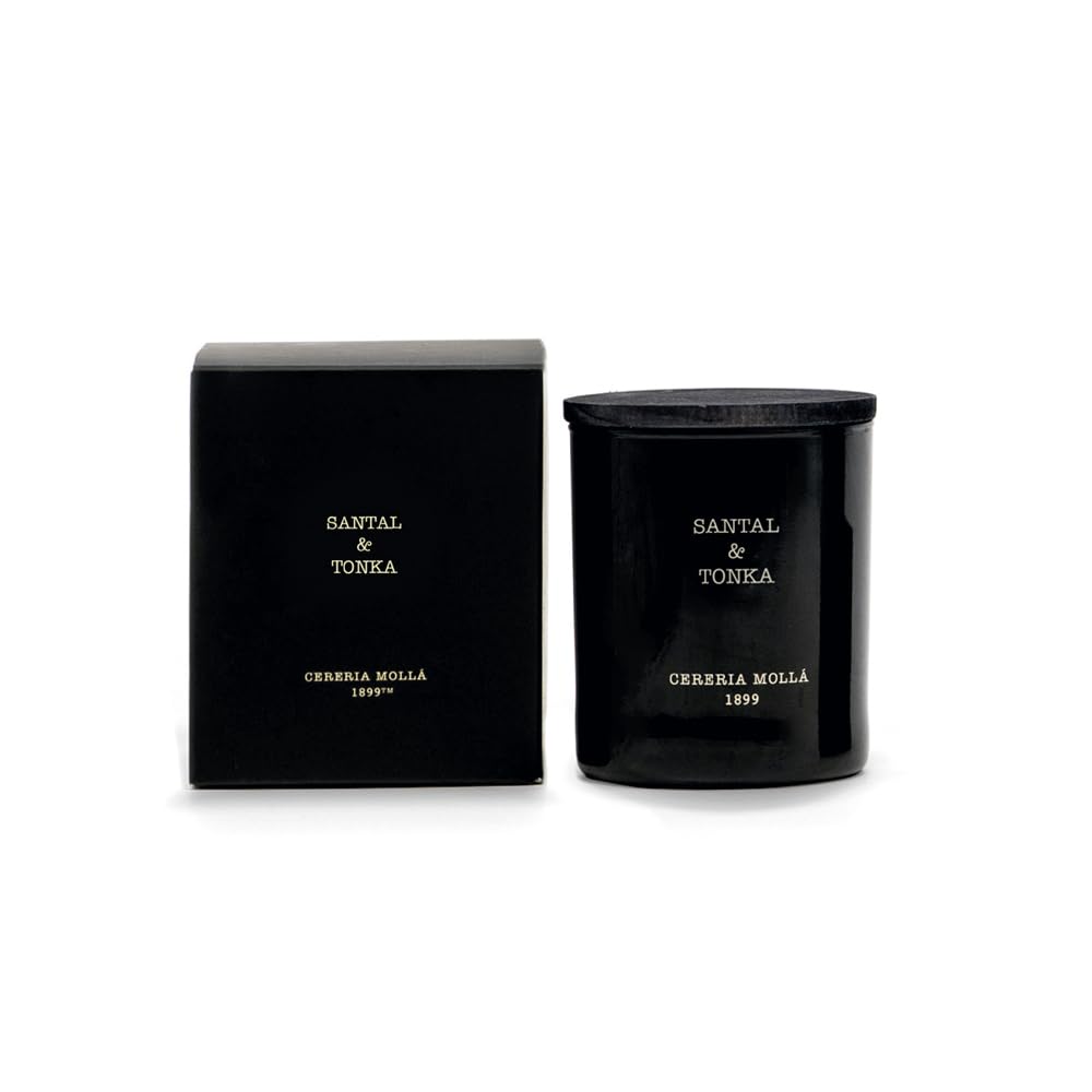 Cereria Molla Santal & Tonka - Vela perfumada de cristal