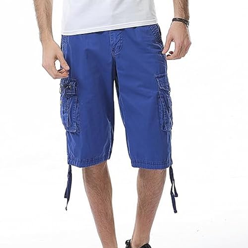 Shorts cargo livianos para hombre con múltiples bolsillos miniatura 4