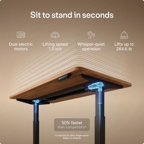 electric L shaped standing desk Bundle product image