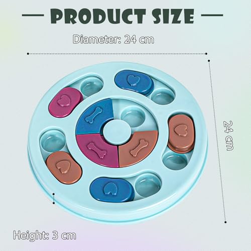Hundespielzeug Intelligenz, Intelligenzspielzeug für Hunde, IQ-Training, waschbar, Intelligenzspielzeug für Hunde, waschbares Hundeleckerli-Spielzeug, Hundespielzeug für Welpen und Katzen (Blau)