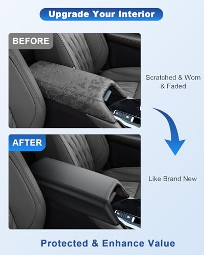 Image of CDEFG for 2026 Mitsubishi Outlander Center Console Cover for 2026 Mitsubishi Outlander GN Accessories Armrest Cover Middle Console Protector w /Hidden Storage Pocket (Gas Version Only, Non-Sport)