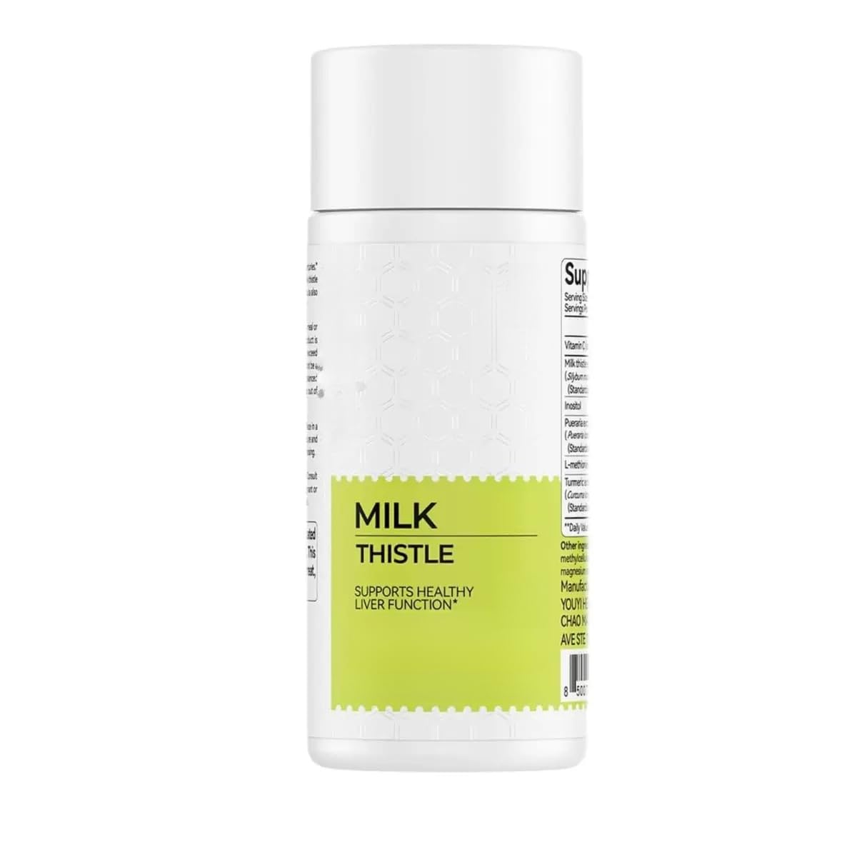 Silymarin-Mariendistel-Extrakt mit Inositol und Pueraria, Unterstützung bei der Leberentgiftung und -reparatur, antioxidative Unterstützung