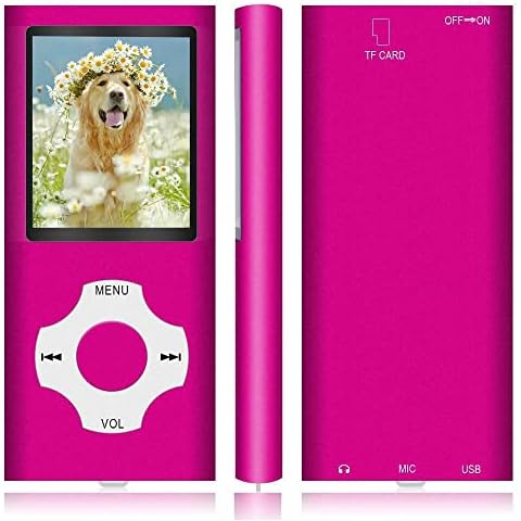 MP3 Player / MP4 Player, Hotechs MP3 Music Player with 32GB Memory SD Card Slim Classic Digital LCD 1.82'' Screen Mini USB Port with FM Radio, Voice Record Cover